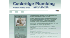 Desktop Screenshot of cookridgeplumbing.co.uk