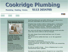 Tablet Screenshot of cookridgeplumbing.co.uk